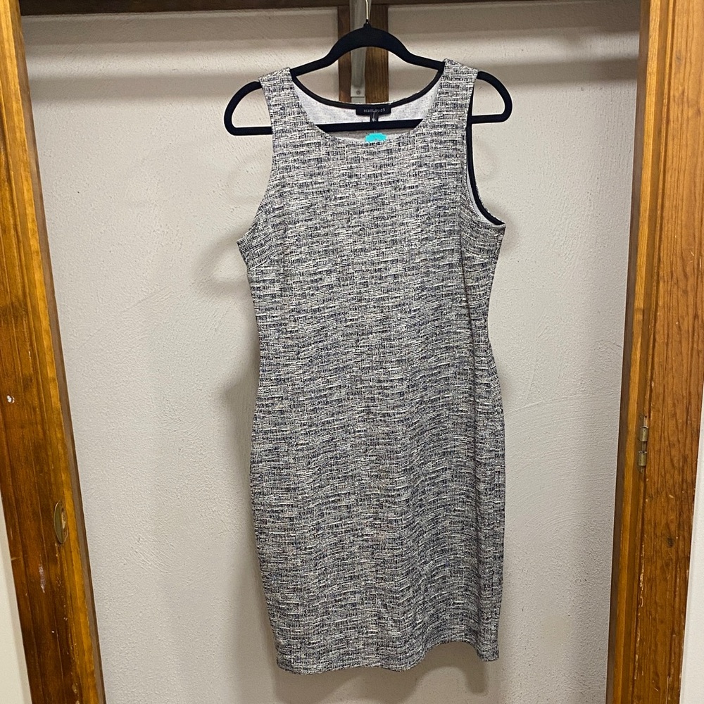 Chic Heathered Sleeveless Midi Dress